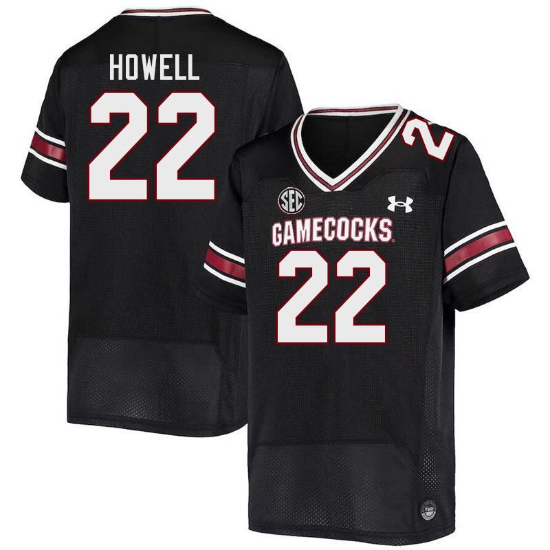 Men #22 Jawarn Howell South Carolina Gamecocks College Football Jerseys Stitched-Black
